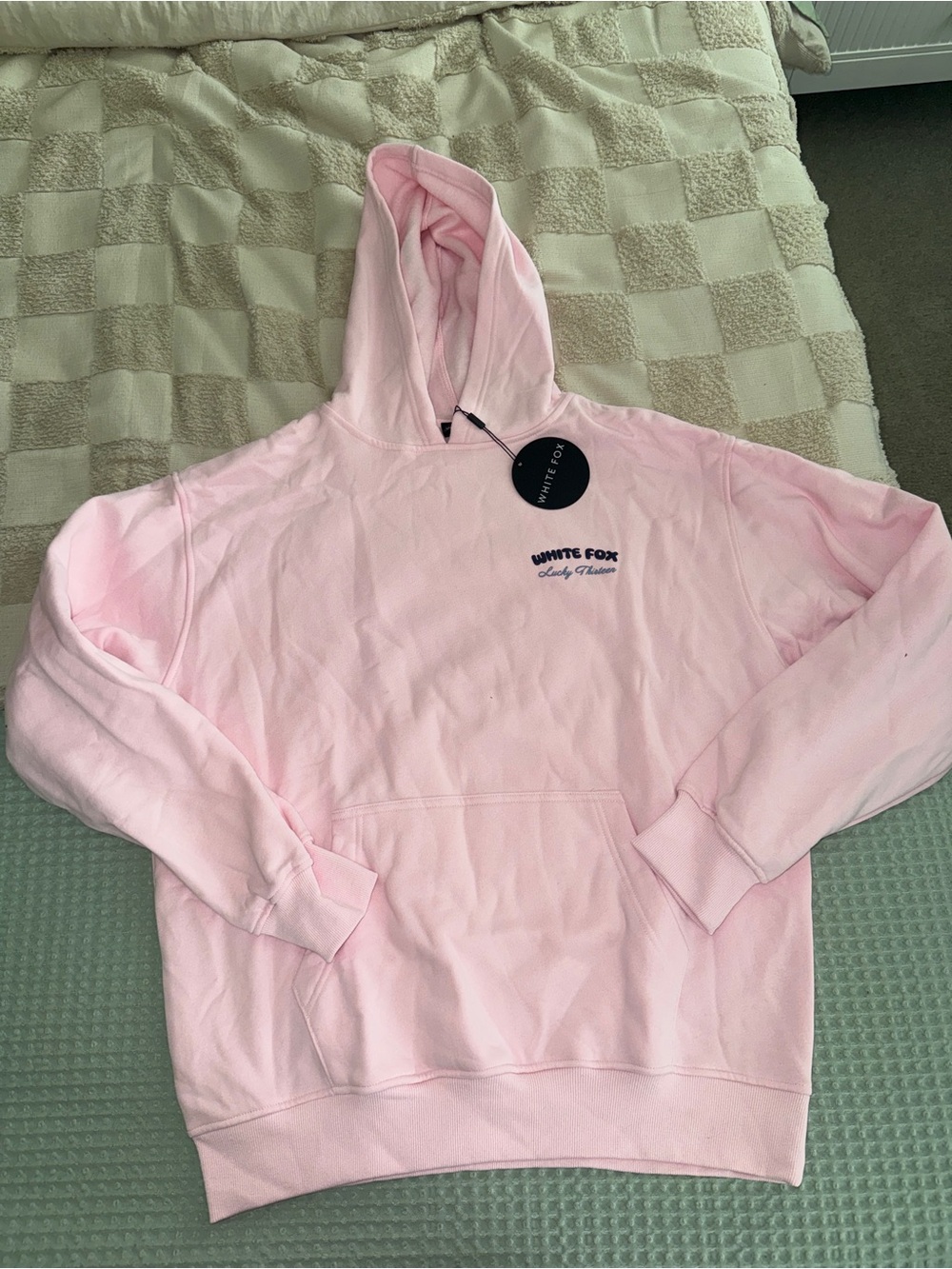 NWT White Fox Lucky Thirteen Cheyenne" oversized hoodie size M/L